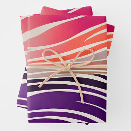 カラフルアニマルプリントアートラッピング紙シート ラッピングペーパーシート