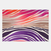 カラフルアニマルプリントアートラッピング紙シート ラッピングペーパーシート (正面2)