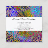 カラフルアニマルプリントスクウェア名刺 スクエア名刺 (裏面)