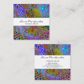 カラフルアニマルプリントスクウェア名刺 スクエア名刺 (正面/裏面)