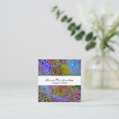 カラフルアニマルプリントスクウェア名刺 スクエア名刺 (スタンド正面)