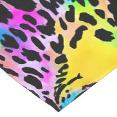 カラフルアニマルプリントパターン ショートテーブルランナー (コーナー)