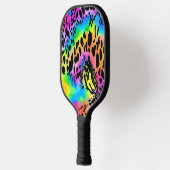 カラフルアニマルプリントパターン ピックルボールラケット (左)