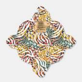 カラフルアニマルプリントパターン フェイバーボックス (折り畳みなし)