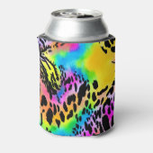 カラフルアニマルプリントパターン 缶クーラー (缶裏面)