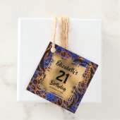 カラフルアニマルプリント21歳パーソナライズされた誕生日 フェイバータグ (インサイチュ)