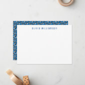 カラフルアニマルプリント ノートカード (正面/裏面インサイチュ)