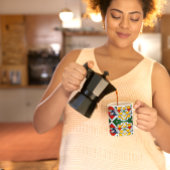 カラフルアフリカ民族部族の幾何学的飲み物用品 コーヒーマグカップ