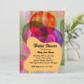 カラフルアブストラクトアートのウェディング招待状 - オーダーメイド 招待状 (スタンド正面)