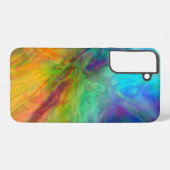 カラフルアブストラクト SAMSUNG GALAXYケース (裏面横)
