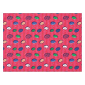 カラフルアポップ・アートのート復活祭の卵パターン テーブルクロス (正面(横))