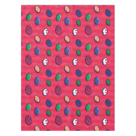 カラフルアポップ・アートのート復活祭の卵パターン テーブルクロス