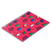 カラフルアポップ・アートのート復活祭の卵パターン ノートブック (左側)