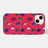 カラフルアポップ・アートのート復活祭の卵パターン iPhoneケース (裏面横)