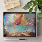 カラフルアポップ・アートのート・ボクサー・ドッグ・デコップページ 薄葉紙 (ギフト)