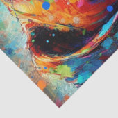 カラフルアポップ・アートのート・ボクサー・ドッグ・デコップページ 薄葉紙 (詳細)