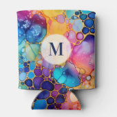 カラフルアルコモダンール水の背景色 缶クーラー (裏面)