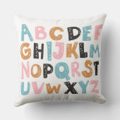 カラフルアルファベット枕ABC枕 クッション (裏面)