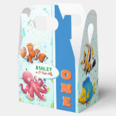 カラフルアンダーザシー子供の誕生日 フェイバーボックス (オープン)