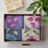 カラフルアンティークスタンプアートティッシュペーパー 薄葉紙 (ギフト)