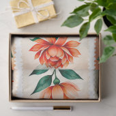 カラフルアンティークスタンプアートティッシュペーパー 薄葉紙 (ギフト)