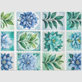 カラフルアンティークスタンプアートティッシュペーパー 薄葉紙