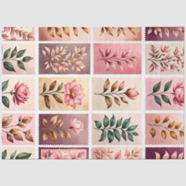 カラフルアンティークスタンプアートティッシュペーパー 薄葉紙