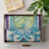 カラフルアンティークスタンプアートティッシュペーパー 薄葉紙 (ギフト)