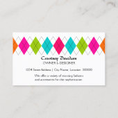 カラフルアーガイル 名刺 (裏面)