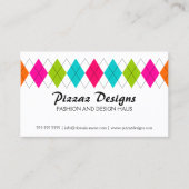 カラフルアーガイル 名刺 (正面)