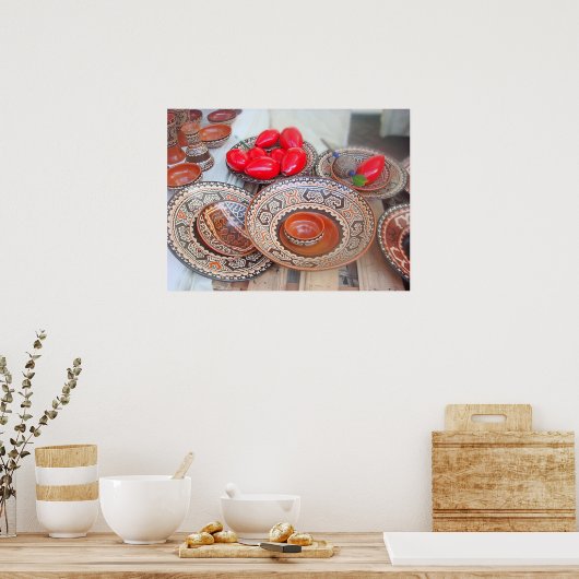 . .カラフルアーティザンフェアで陶芸 ポスター (キッチン)