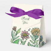 カラフルアーティスティックスカンジナビアンブライダルシャワー フェイバーボックス (正面サイド)