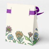 カラフルアーティスティックスカンジナビアンブライダルシャワー フェイバーボックス (裏面サイド)