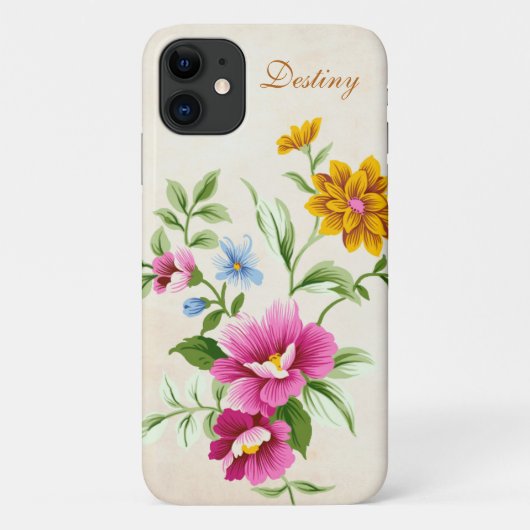 カラフルアートフラワーブーケ Case-Mate iPhoneケース (裏面)