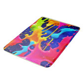 カラフルアートワークの絵を描滴下 バスマット (アングル)