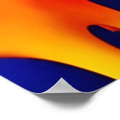 カラフルアートワークの絵を描滴下 ポスター (角)