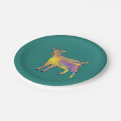 カラフルアート名を付け加えるだけ ペーパープレート (アングル)