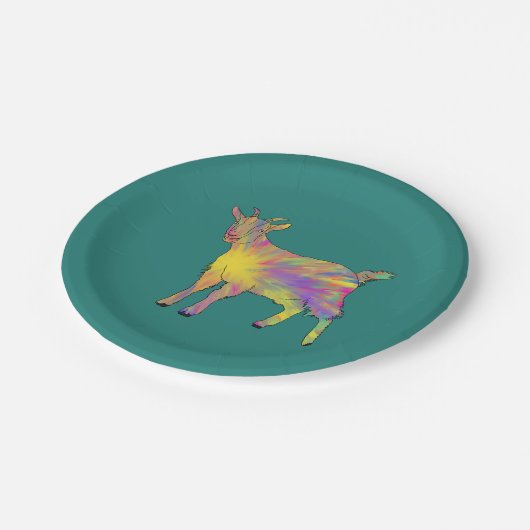 カラフルアート名を付け加えるだけ ペーパープレート (アングル)