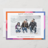 カラフルアート抽象芸術パーソナライズされた図形 シーズンカード (正面)