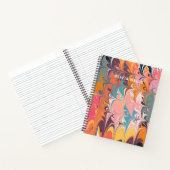 カラフルアート抽象芸術大理石スワールデザイン ノートブック (内部)