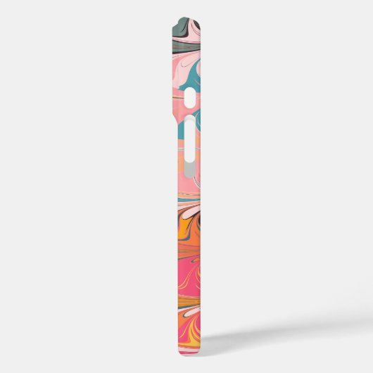 カラフルアート抽象芸術大理石スワールデザイン Case-Mate iPhoneケース (裏面 / 左)