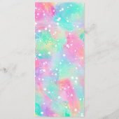 カラフルアート絵を描抽象芸術水玉模様 メニュー (裏面)