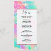 カラフルアート絵を描抽象芸術水玉模様 メニュー (正面/裏面)