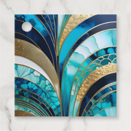 カラフルアールデコギフトラベル フェイバータグ