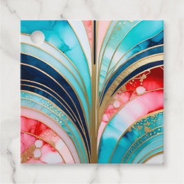 カラフルアールデコギフトラベル フェイバータグ