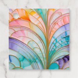 カラフルアールデコギフトラベル フェイバータグ