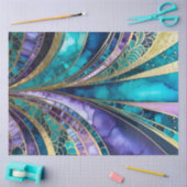 カラフルアールデコティッシュペーパー 薄葉紙 (クラフト)