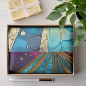 カラフルアールデコティッシュペーパー 薄葉紙 (ギフト)