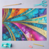 カラフルアールデコティッシュペーパー 薄葉紙 (クラフト)