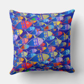 カラフルアールデコデザイン クッション (裏面)